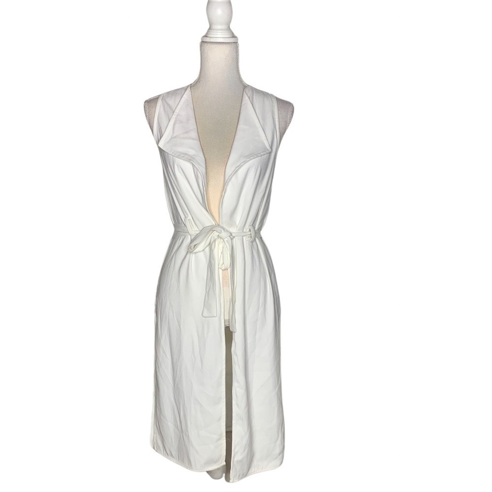 NWT Free Press Long Belted Vest Topper